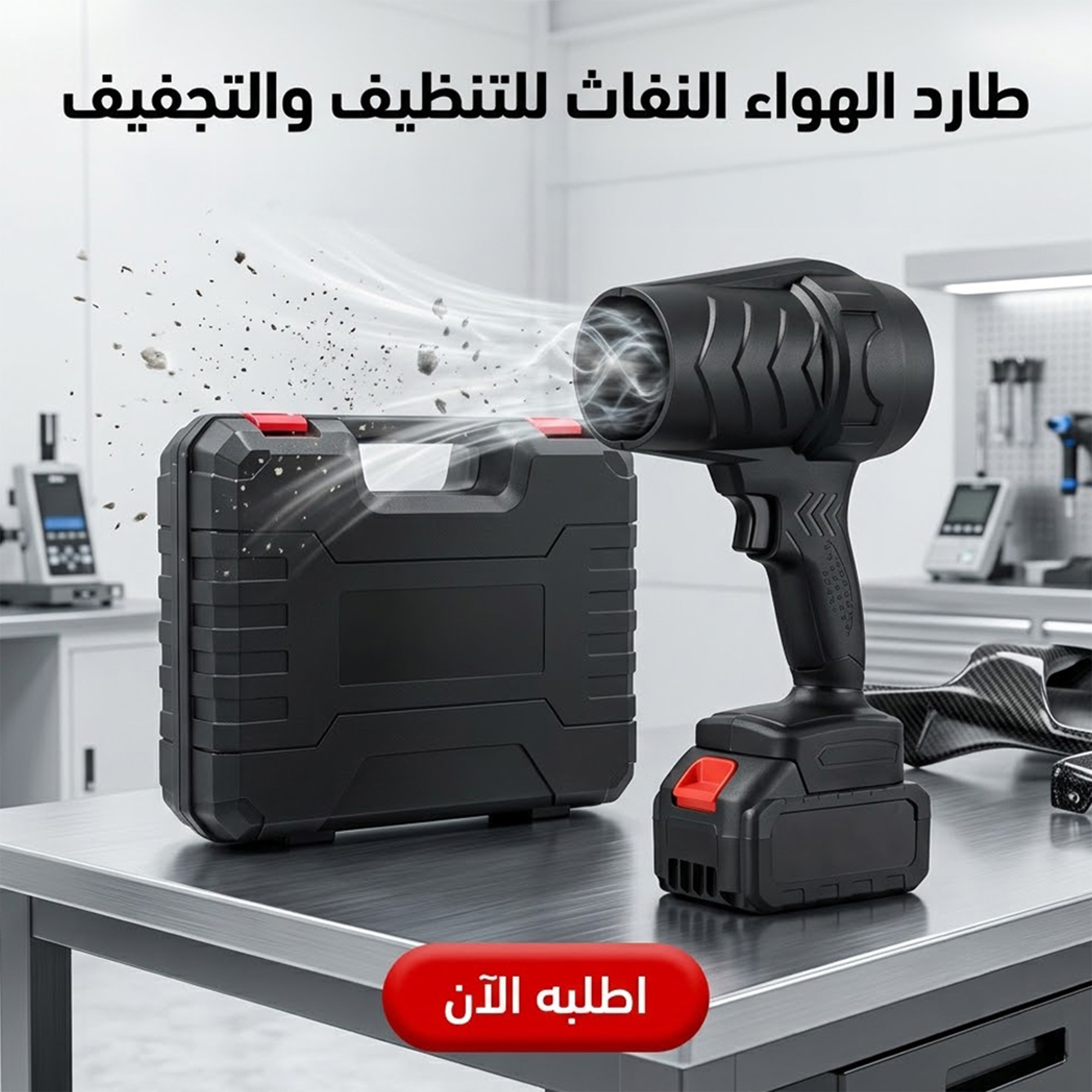 منفاخ هواء لاسلكي محمول بتوربين عالي الطاقة لتنظيف الغبار
